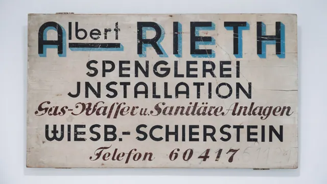Firmenschid Albert Rieth - Spenglerei Installation